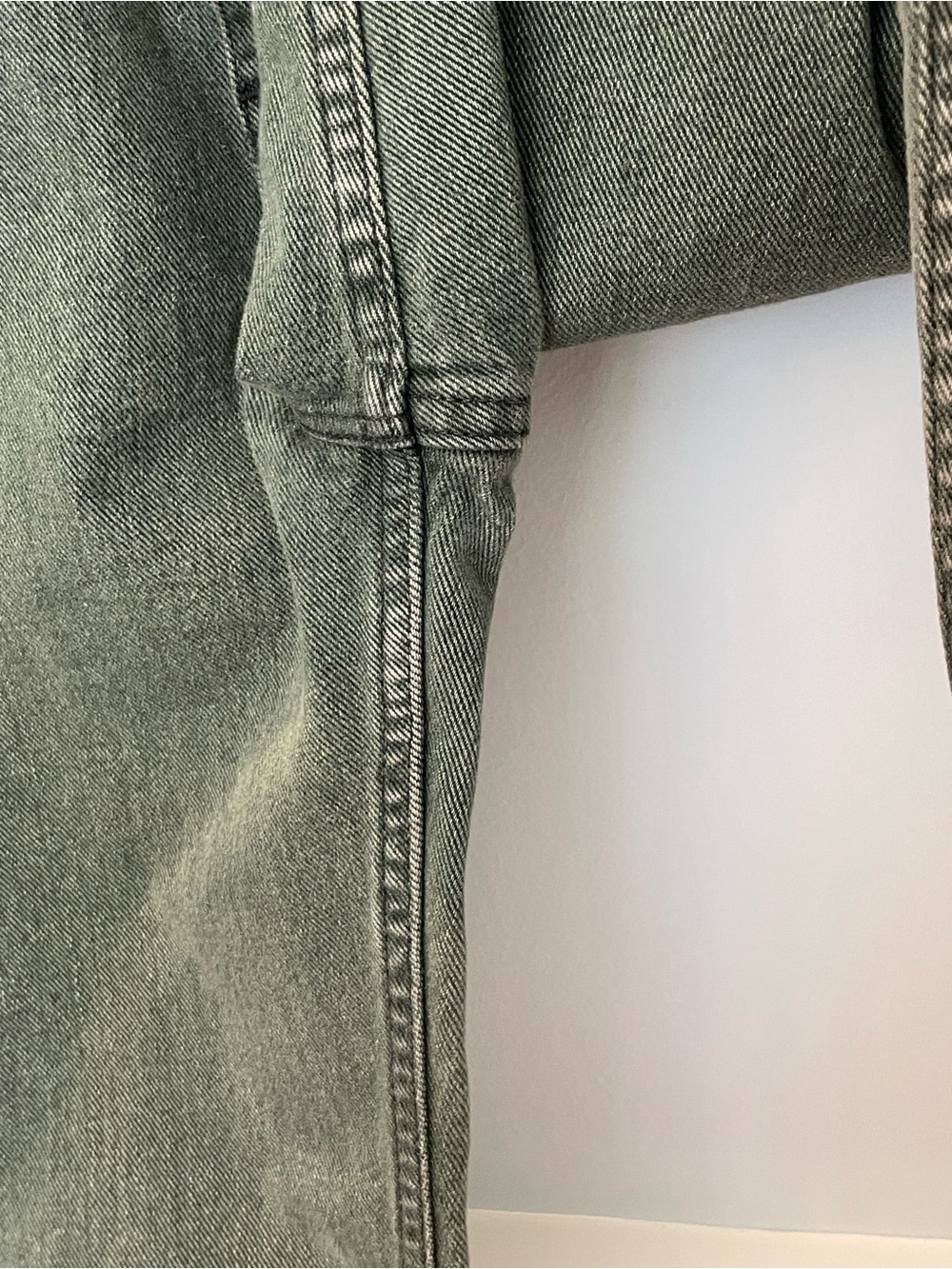 Levi's 90's Vintage 521 High Rise Tapered Leg Mom Jeans Cotton Green 16 - Picture 9 of 12